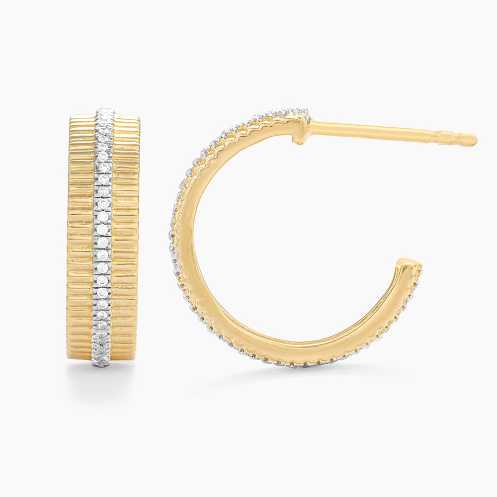 ES Groovy Bar Hoop Earrings