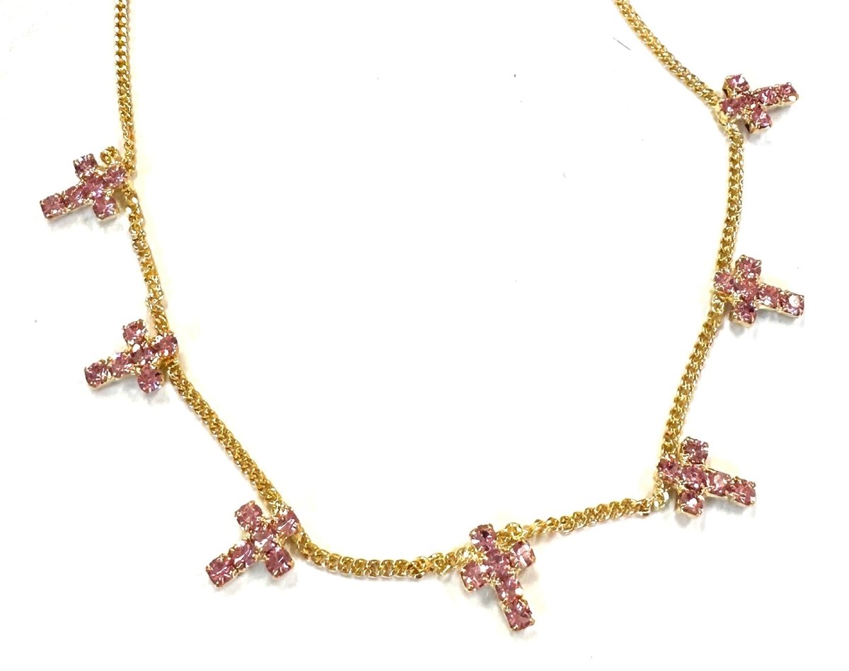 TOVA Multi Cross Necklace