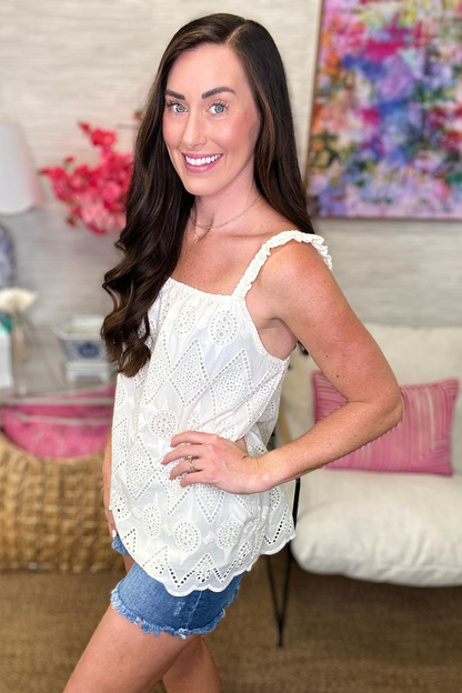 The Natural Eyelet Tank-AS