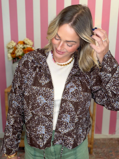 The Bandana Cinch Jacket in 2 Colors