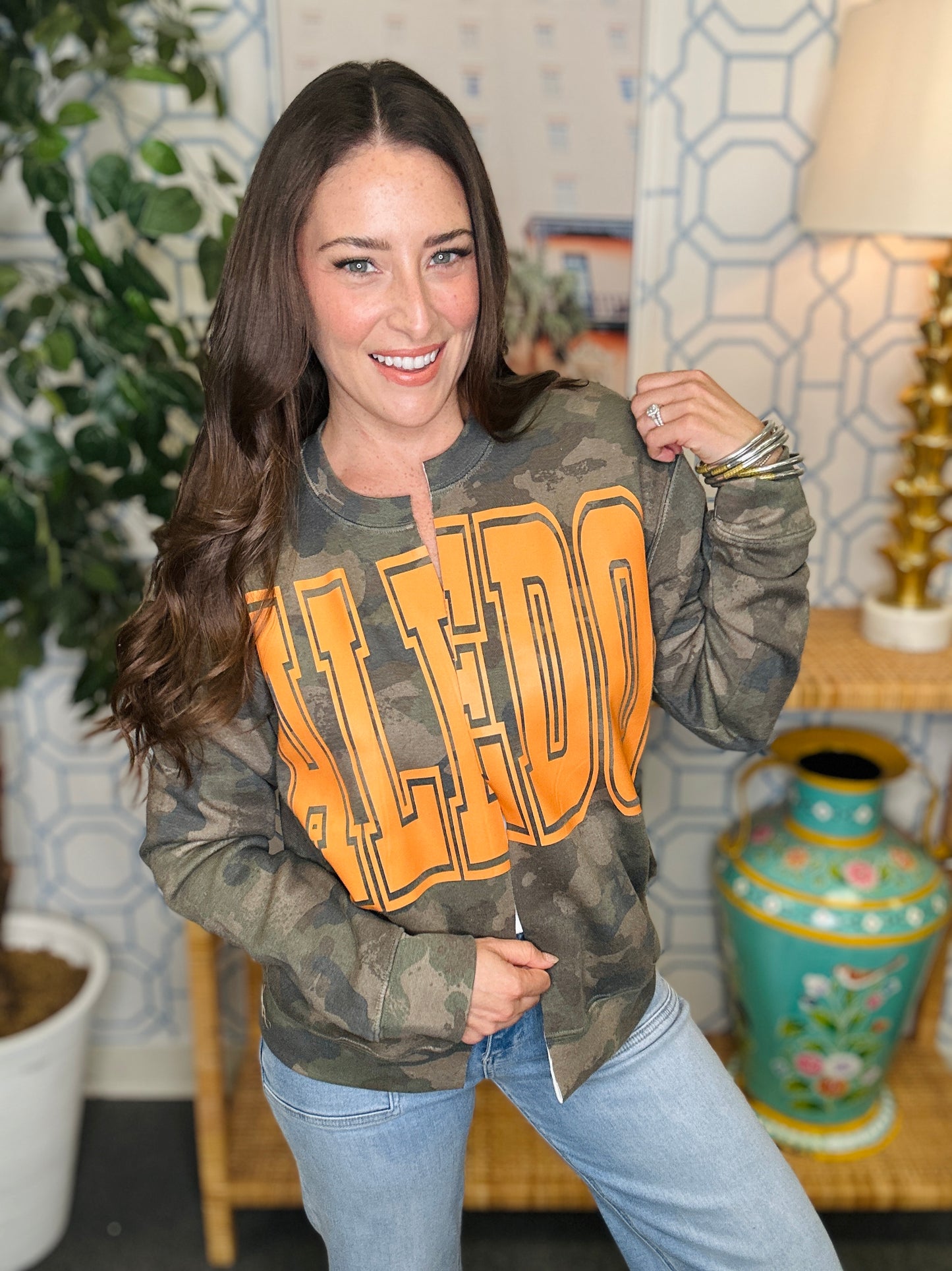 The Aledo Camo Cardigan