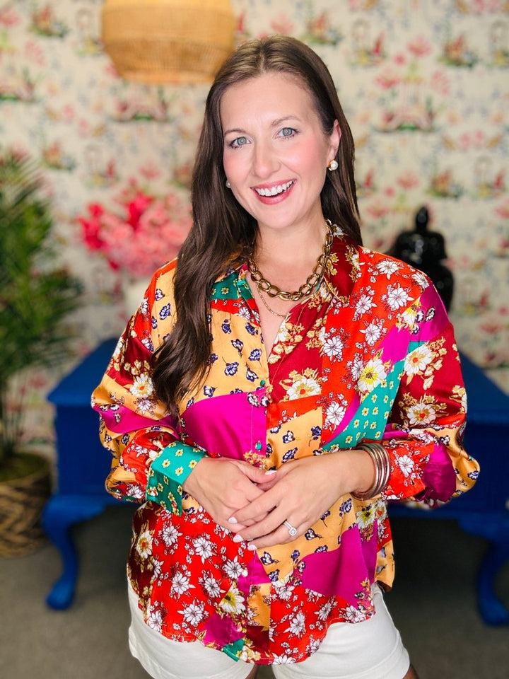 The Eclectic Bloom Top