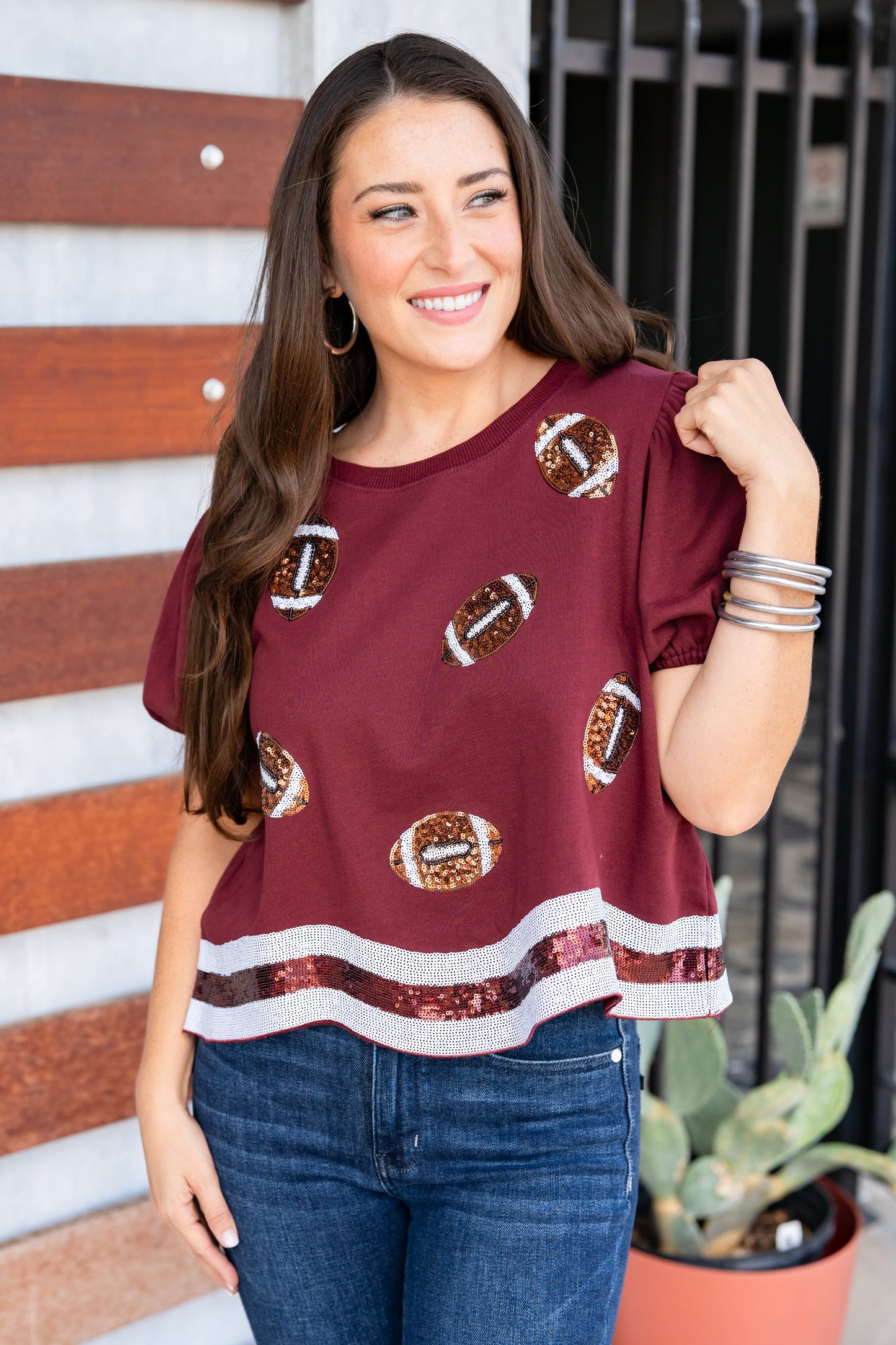 The Gameday Sparkles Top