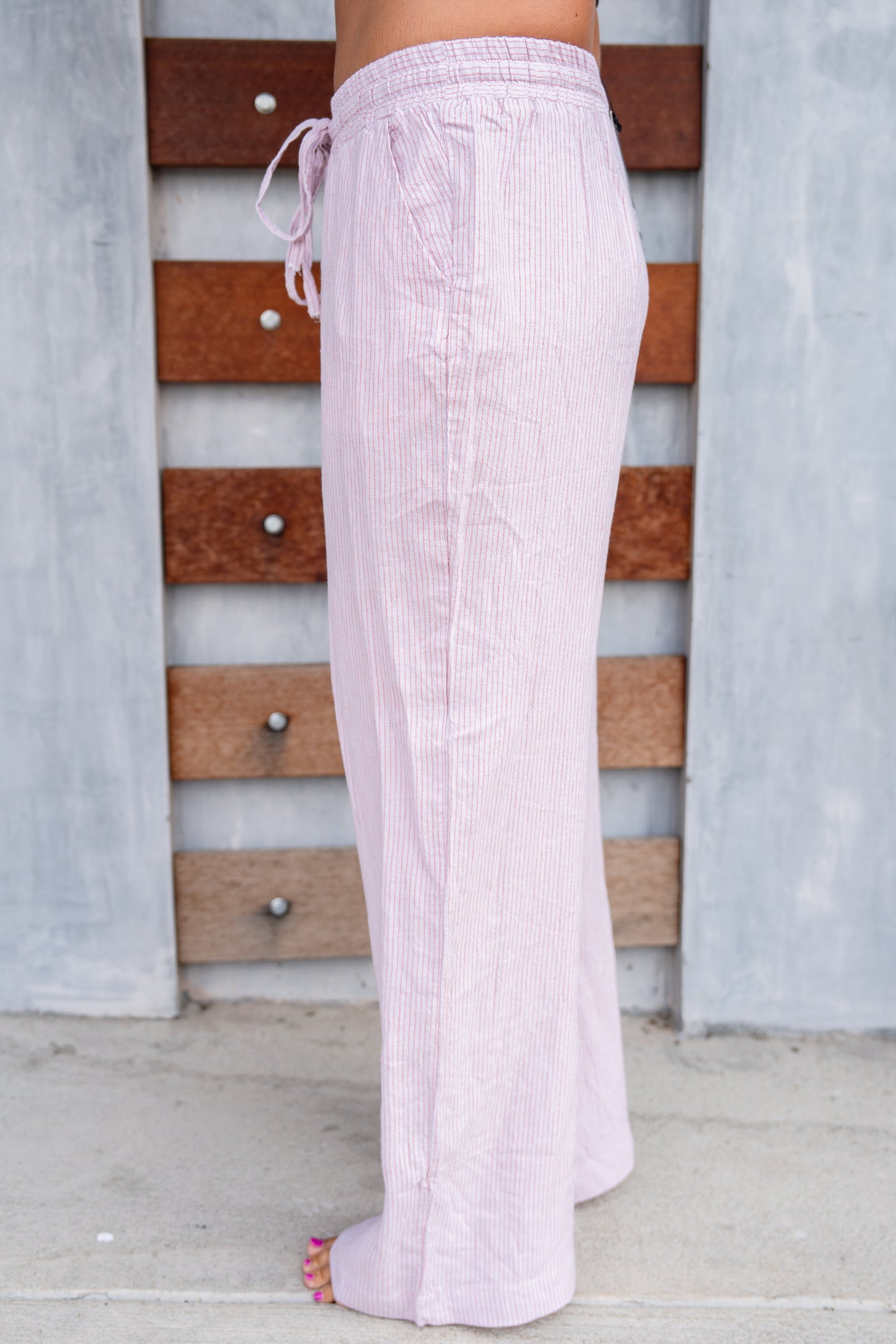 The Pink Stripe Leisure Pants
