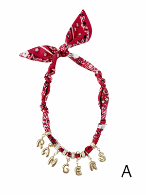 The Game Day Bubble Scarf Necklaces