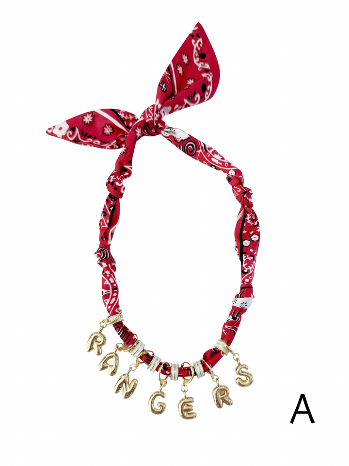 The Game Day Bubble Scarf Necklaces