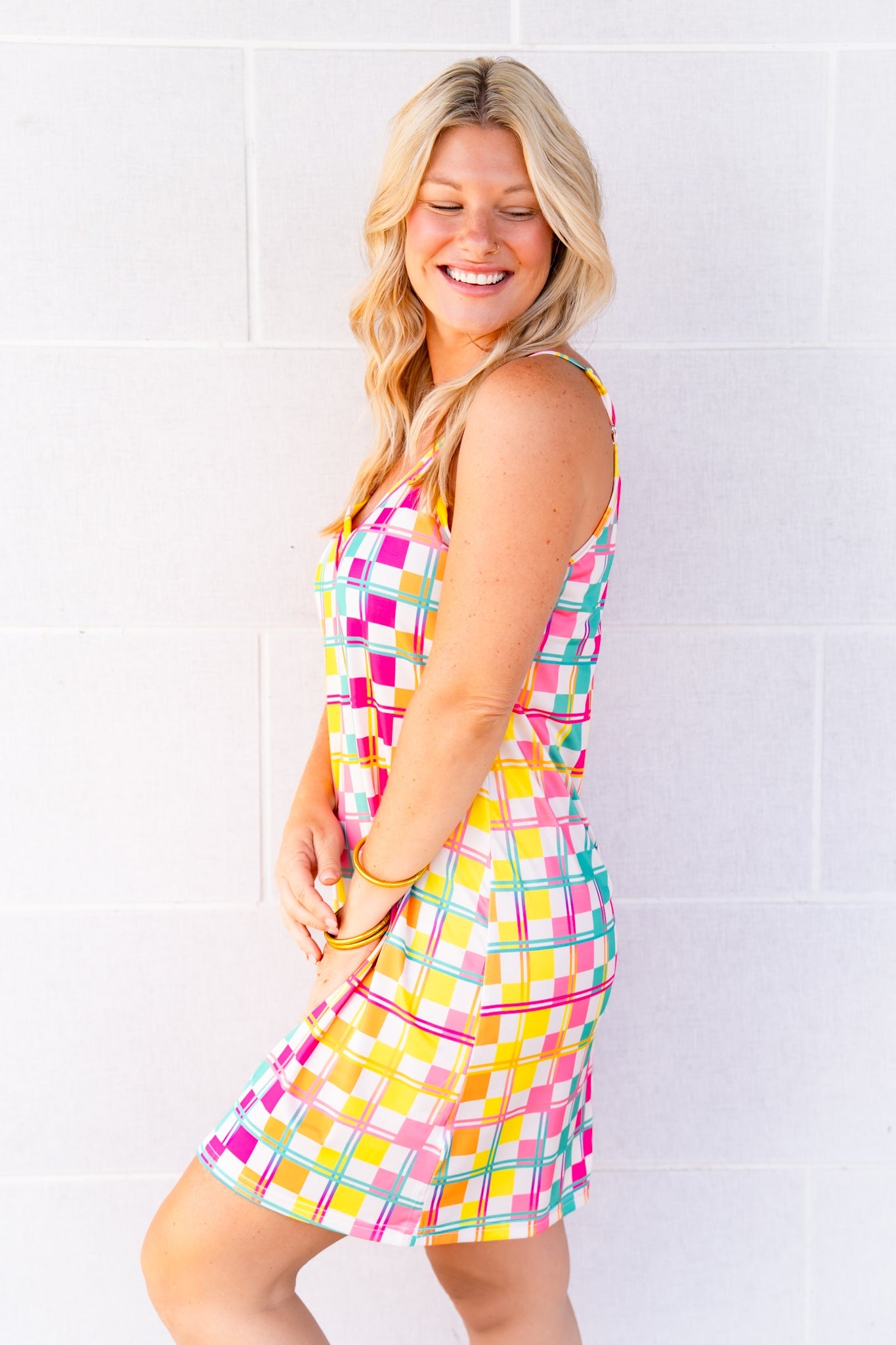 The Buckley Jameson Gown in Retro Check