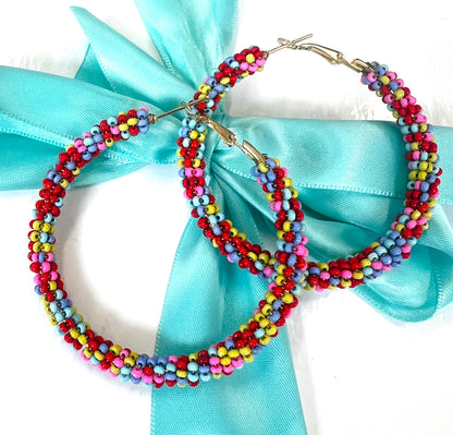 The STEAL Beaded Multi Hoops