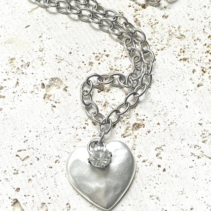 The Hammered Heart Necklace