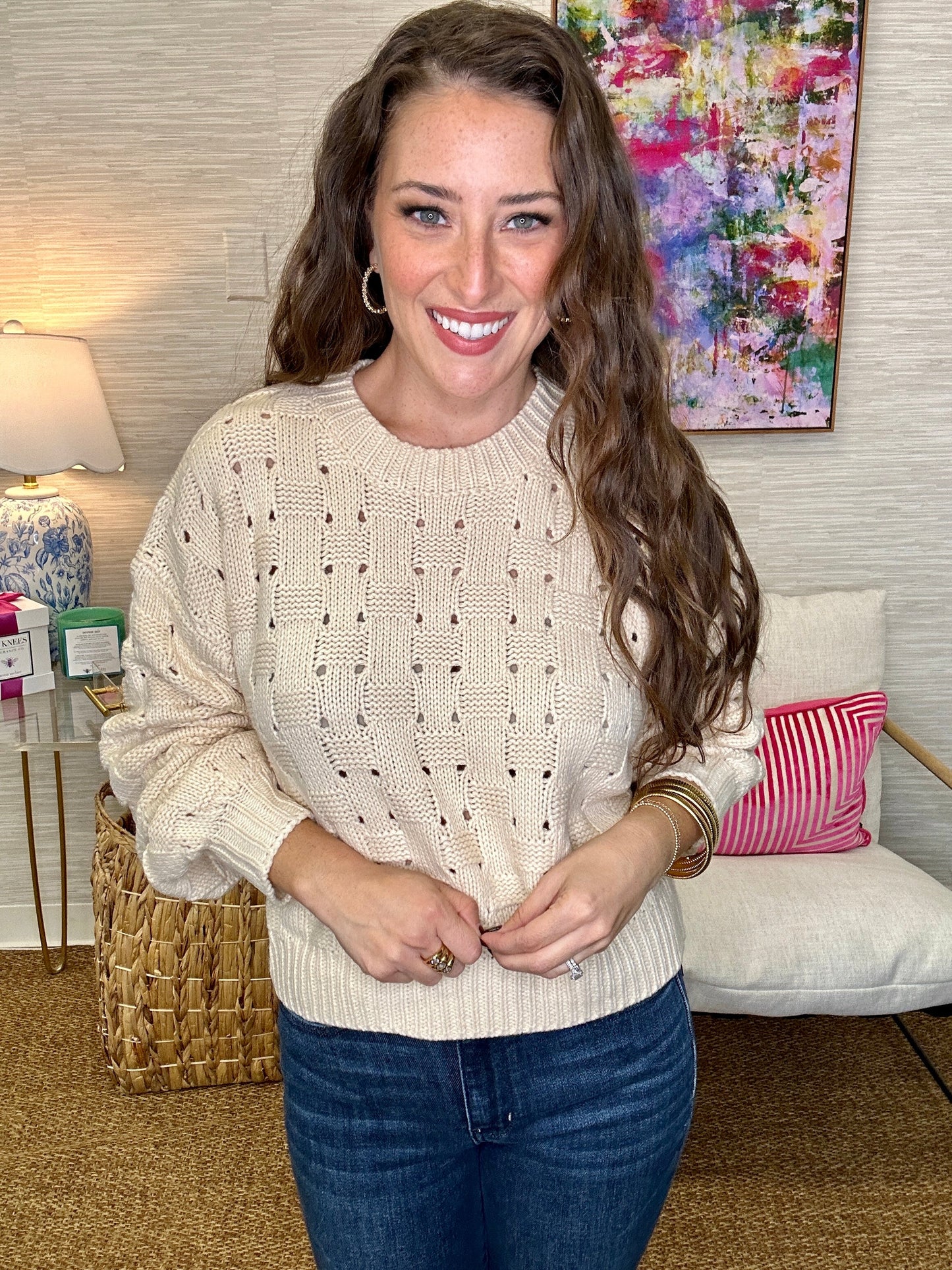 The Weave Sweater in 2 Colors