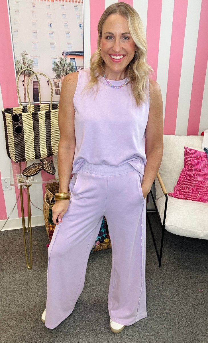 The P&P Lilac Flowy Pants