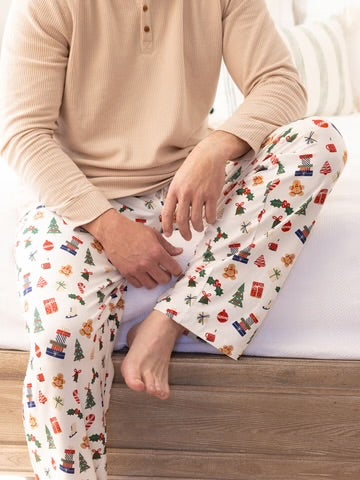 The Christmas Morning Menâ€™s PJ Pants