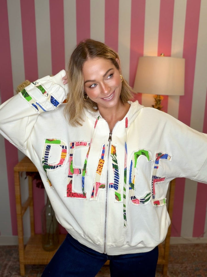 The Peace Zipper Hoodie
