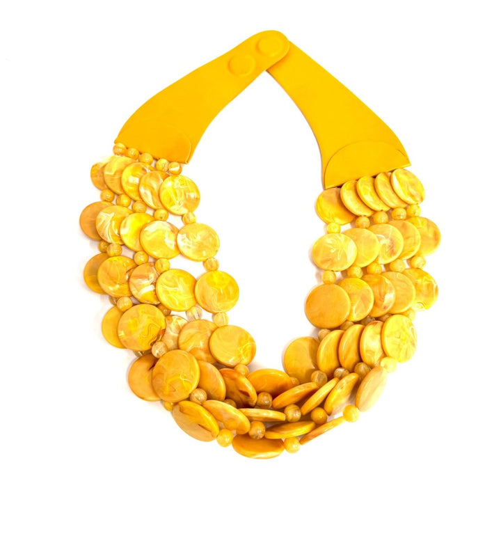 The Mustard Disc Necklace