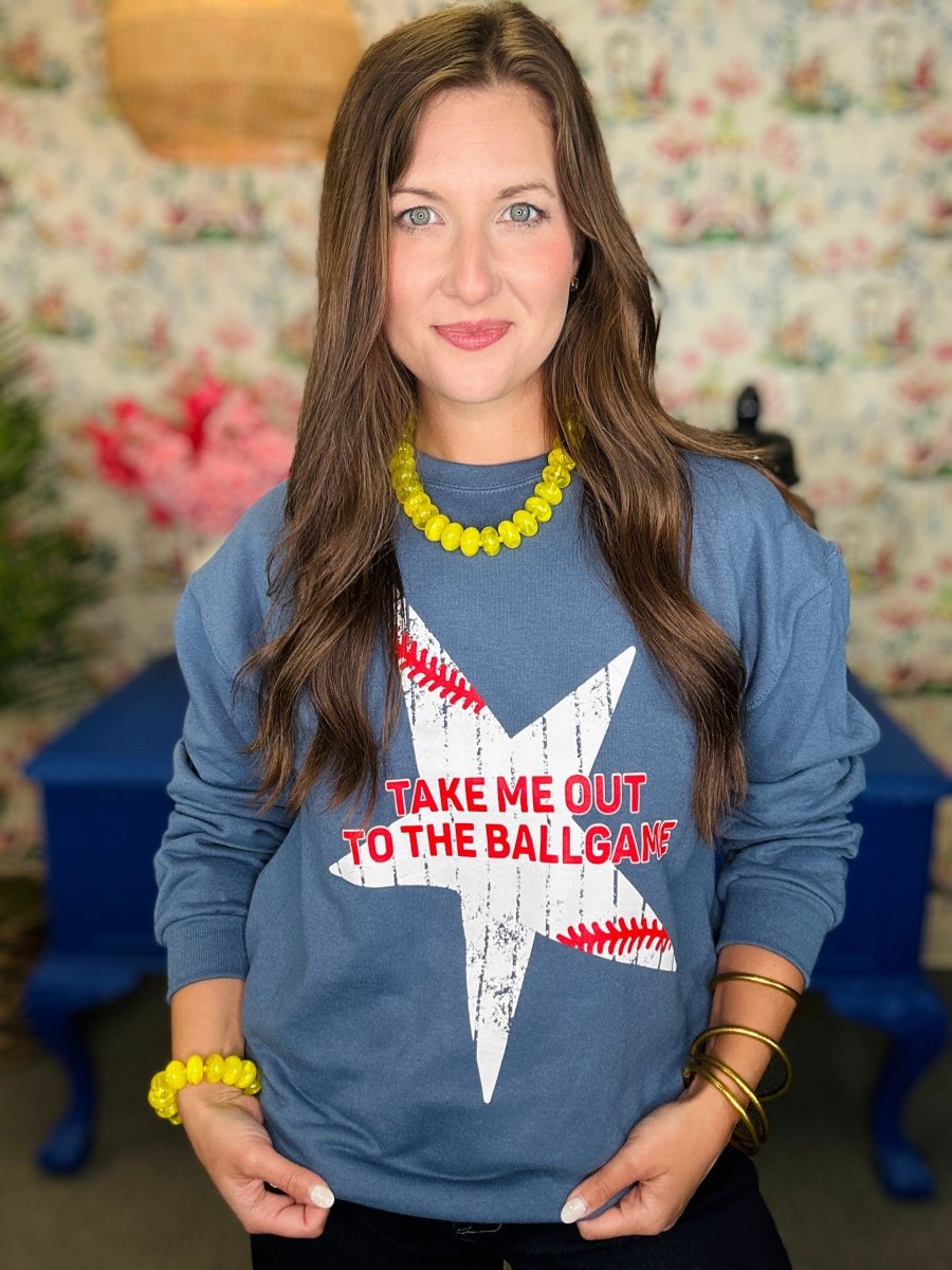 Star Take Me out to the Ballgame Sweatshirt