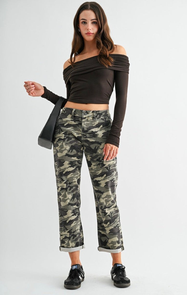 The Mica Camo Crops