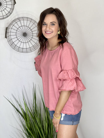 The Lee Linen Top - 3 Colors, All Sizes