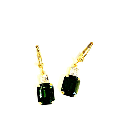 The Rectangle Crystal Earrings