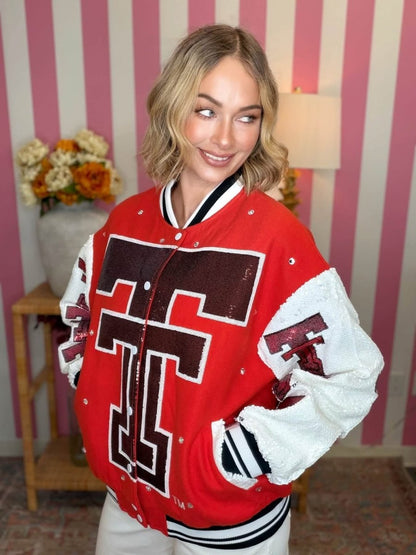 QOS Texas Tech Bomber Jacket