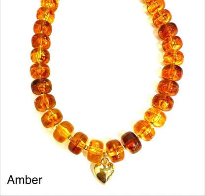 The Steal Candy Heart Necklace-21 Colors