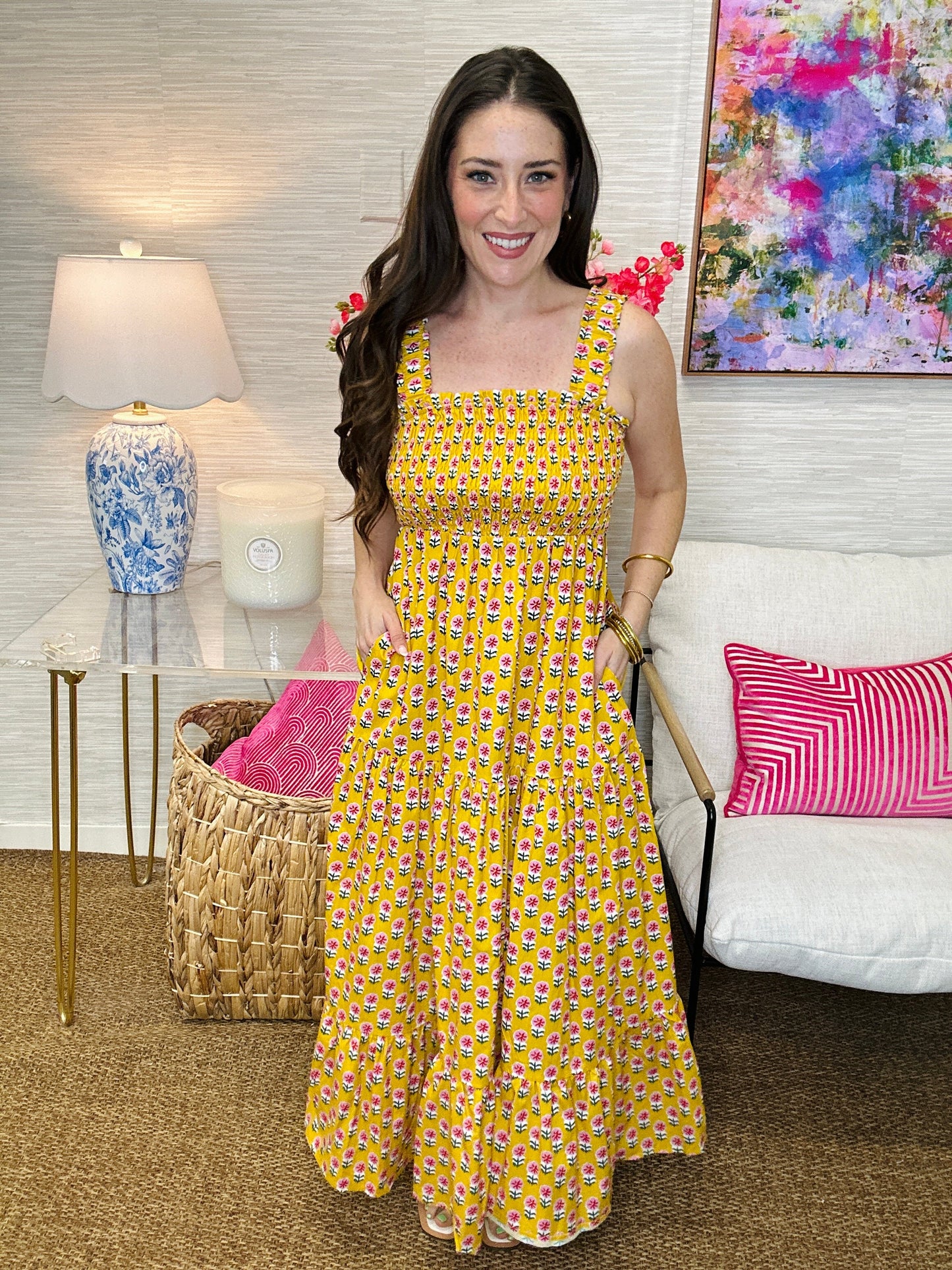 The Golden Petal Maxi