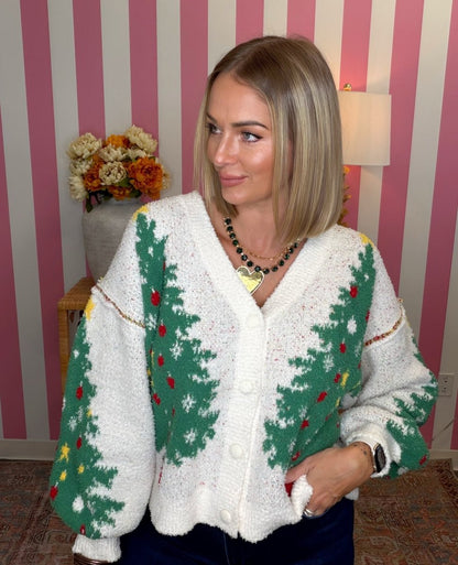 The Crushing on Christmas Cardigan