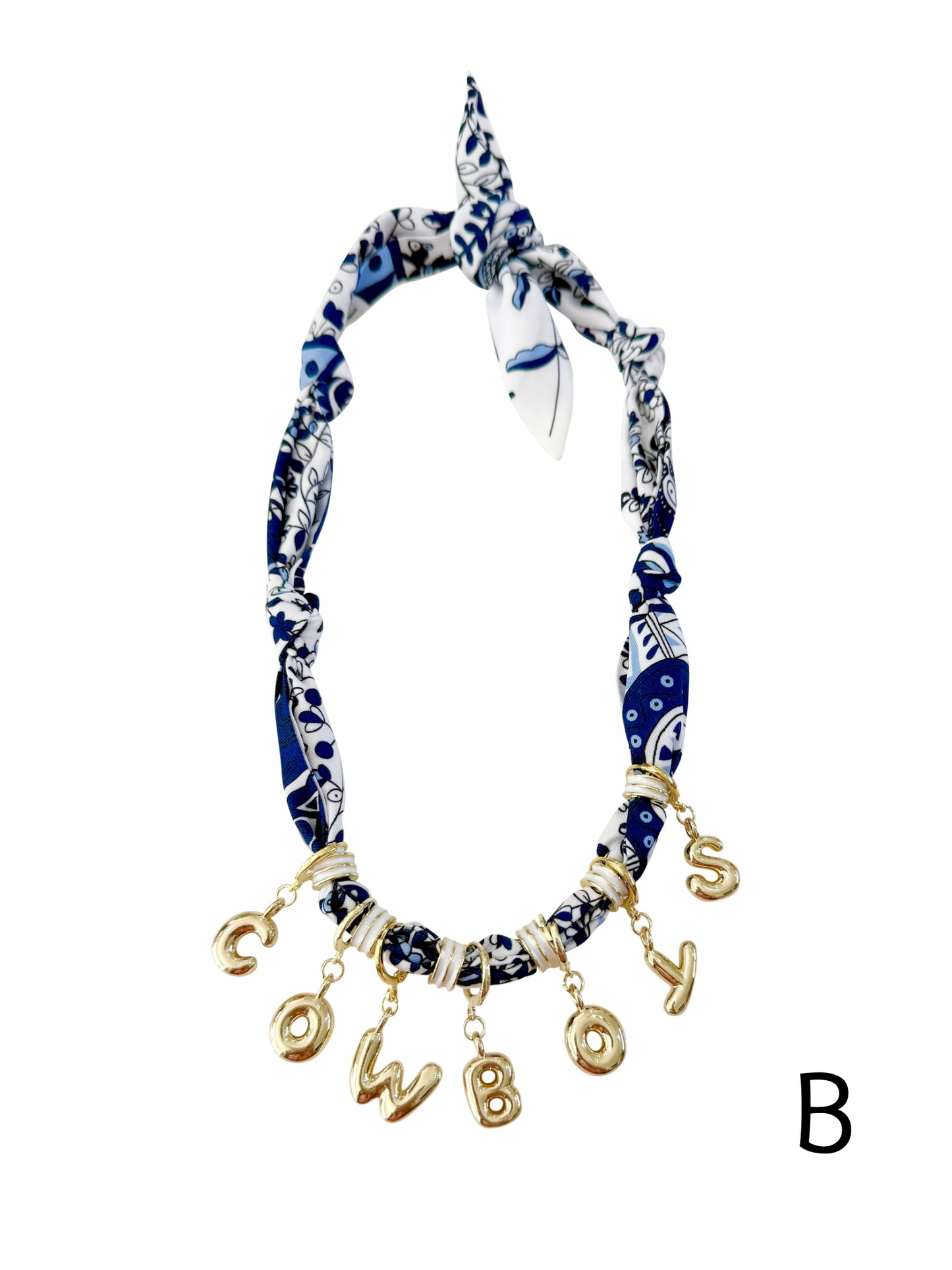The Game Day Bubble Scarf Necklaces