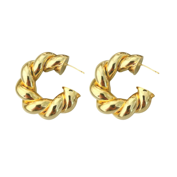The Coiled Gold Hoops