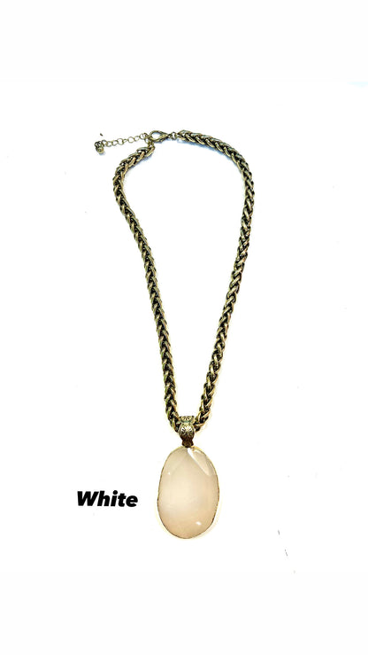 The Reece Stone Necklace- 8 Colors
