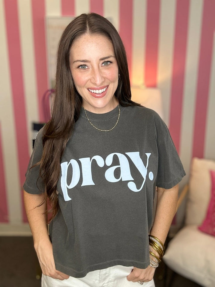 Pray. Puff Crop Tee