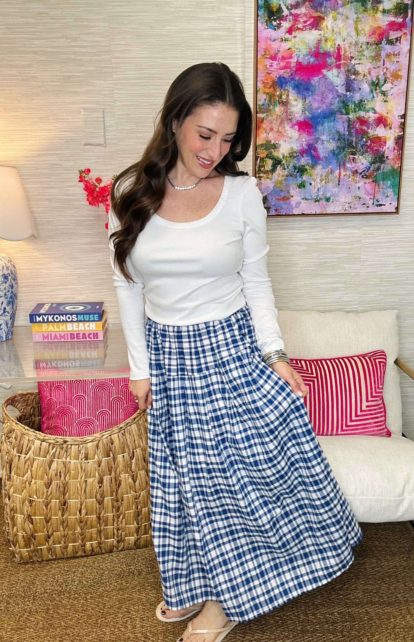 The THML Gingham Skirt
