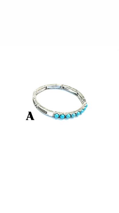 The Baller Silver Stretch Bracelet- 3 Options