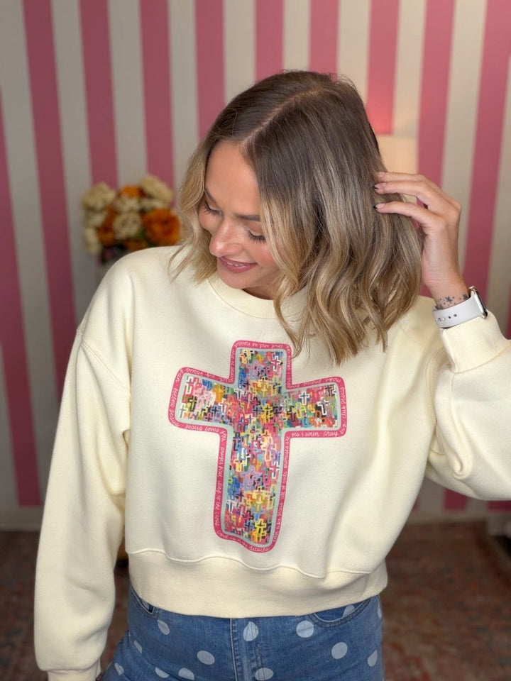 P&P Cross Collage Sweatshirt