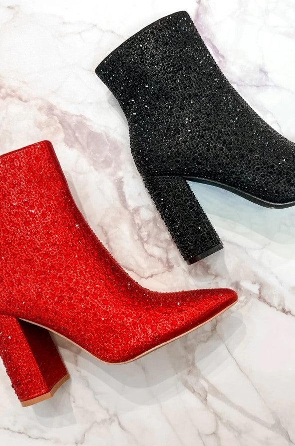 Dripping in Rhinestones Booties
