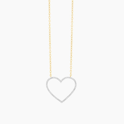 ES Silver Linings Heart Pendant Necklace