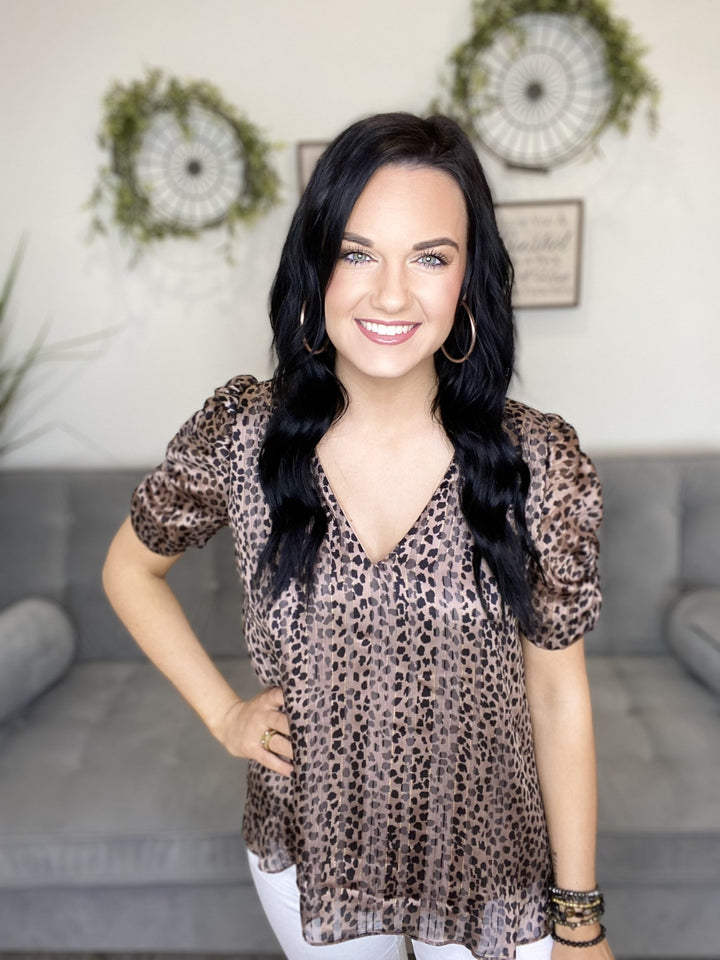 The Fancy Leo Ruched Top