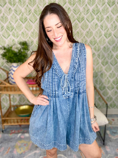 The Jack Denim Romper