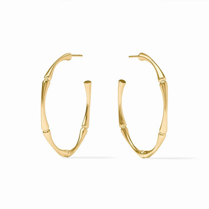 JV Gold Bamboo Hoops-3 Sizes