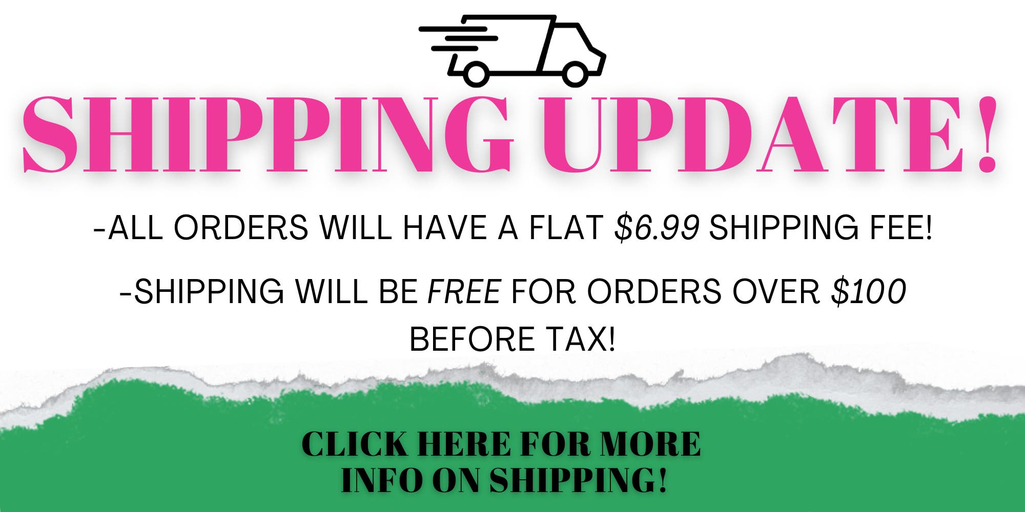 Shipping updates!