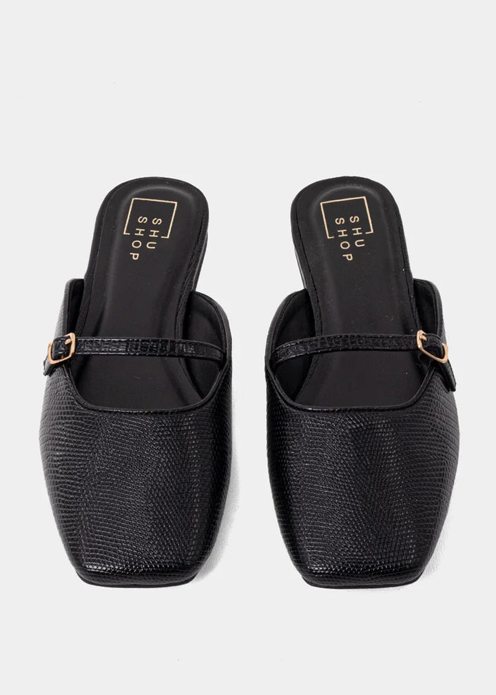 The Black Lizard Athena Flats