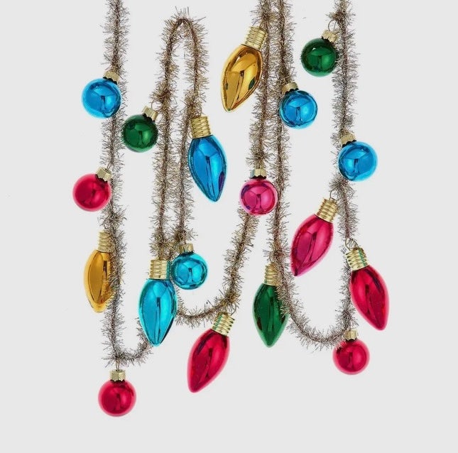 6' Gold Tinsel Garland