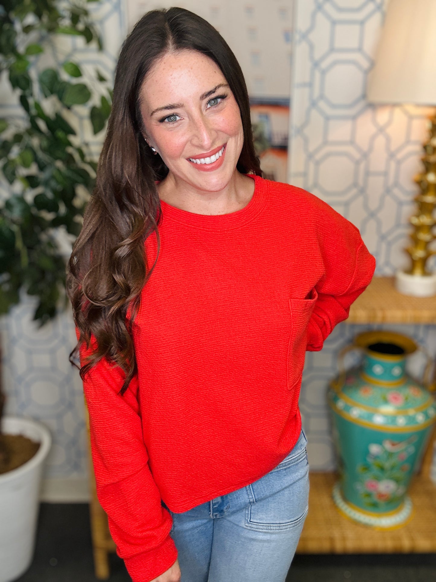 The Honey Knit Pocket Pullover- 4 Colors