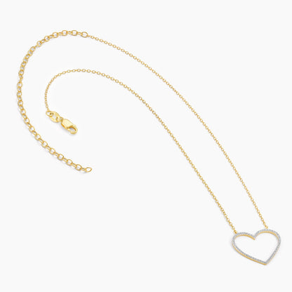 ES Silver Linings Heart Pendant Necklace