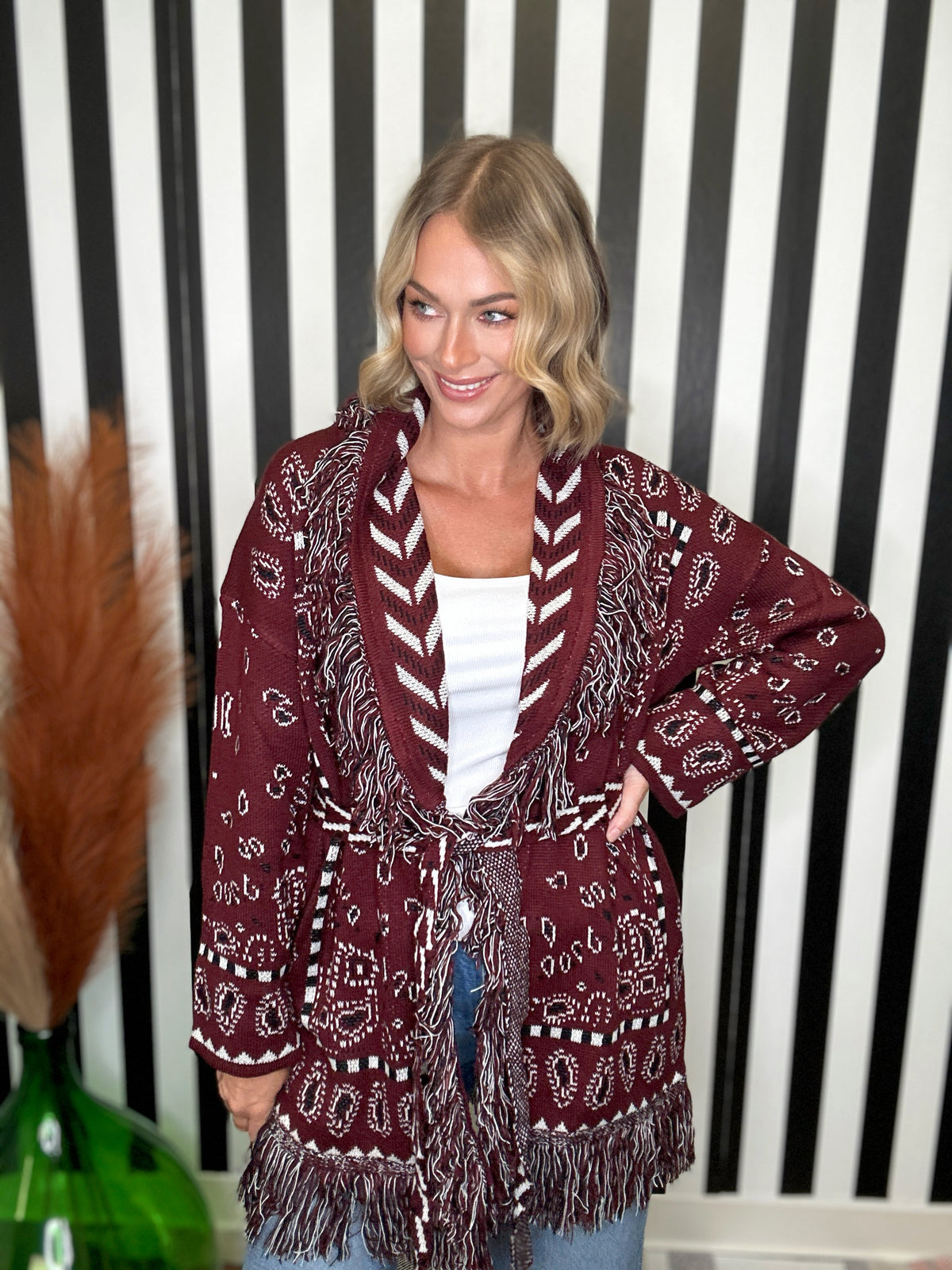 The Mable Bandana Cardigan-2 Colors