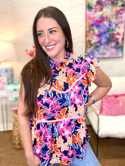 The Erin Top in Navy-AS
