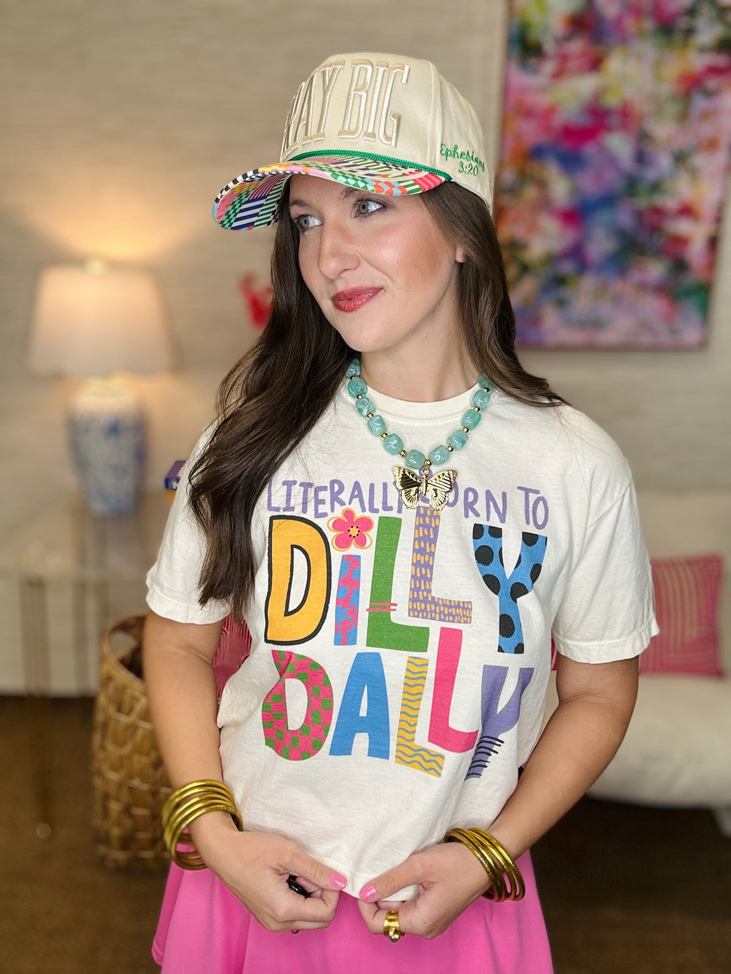 Literally Born to Dilly Dally Crop Tee