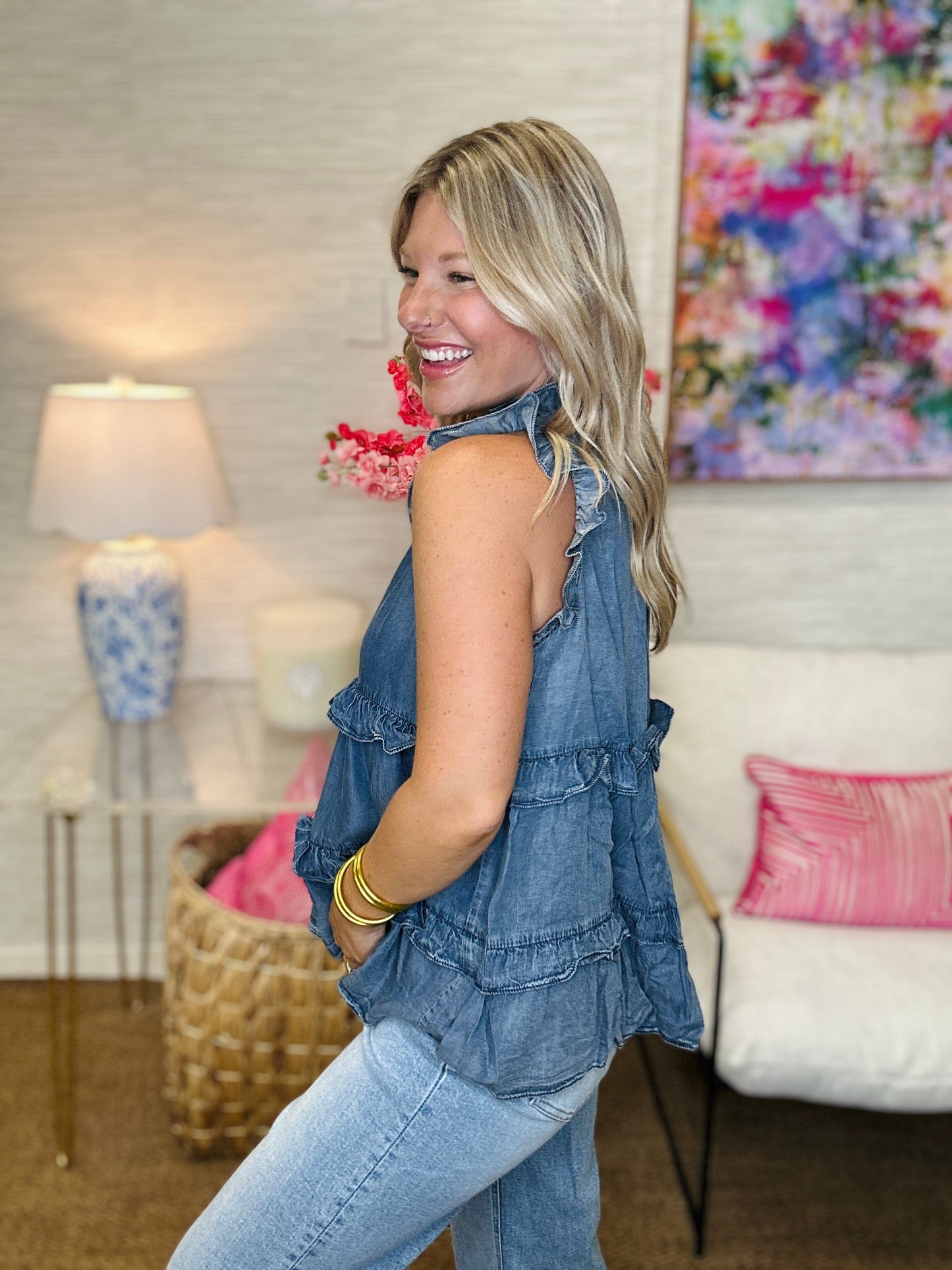 The Tencel Tiered Top