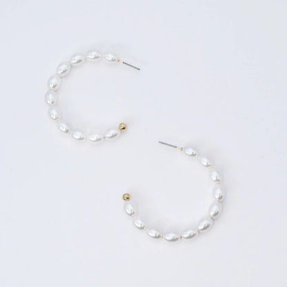 The STEAL Pearl Chic Hoops
