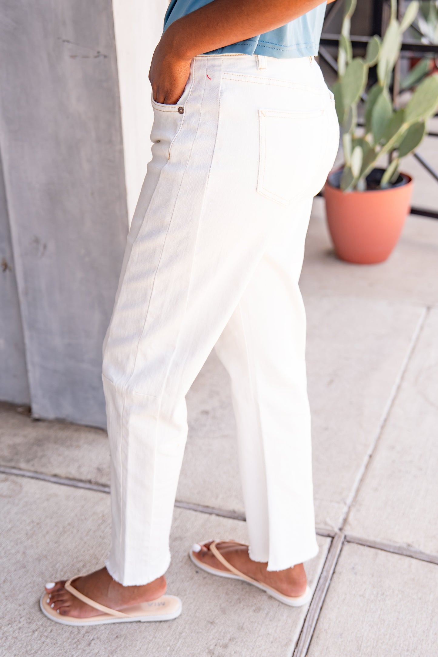Mica Flour Barrel Jeans