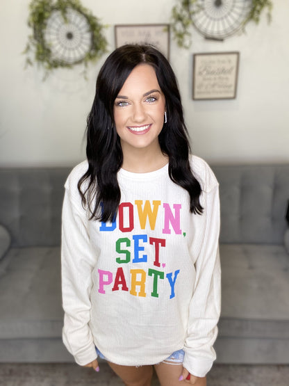 The Party Down Set Corded Pullover